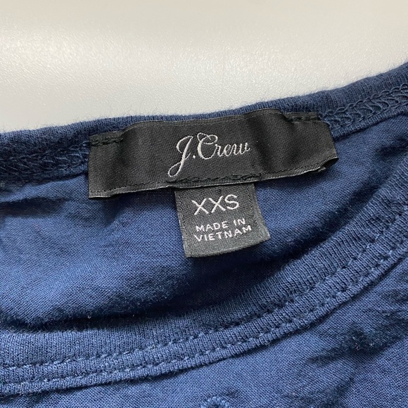 J. Crew navy croquet top blouse with flowy bottom - Picture 2 of 3